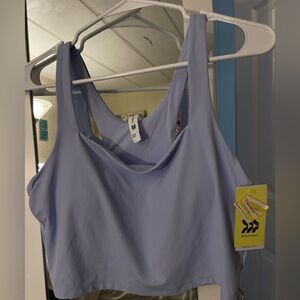 All in Motion Sky Blue Ribbed Sports Bra
